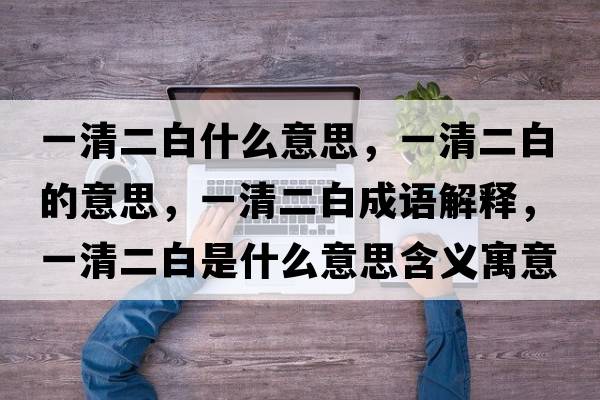 一清二白什么意思，一清二白的意思，一清二白成語(yǔ)解釋，一清二白是什么意思含義寓意