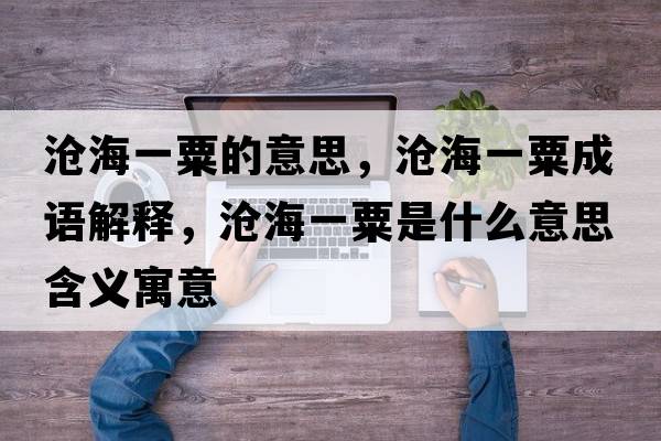 滄海一粟的意思，滄海一粟成語解釋，滄海一粟是什么意思含義寓意