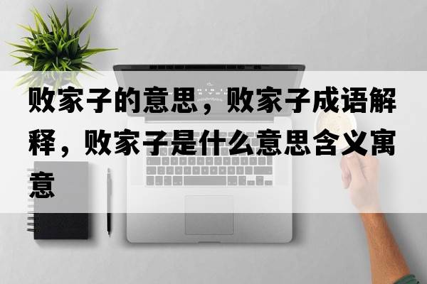敗家子的意思，敗家子成語解釋，敗家子是什么意思含義寓意