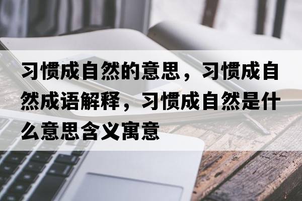習(xí)慣成自然的意思，習(xí)慣成自然成語解釋，習(xí)慣成自然是什么意思含義寓意