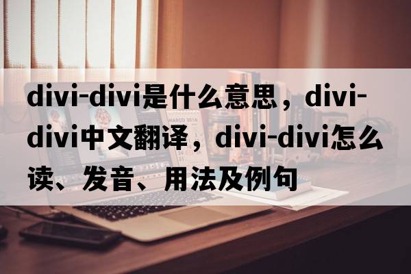 divi-divi是什么意思，divi-divi中文翻譯，divi-divi怎么讀、發(fā)音、用法及例句