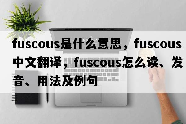 fuscous是什么意思，fuscous中文翻譯，fuscous怎么讀、發(fā)音、用法及例句