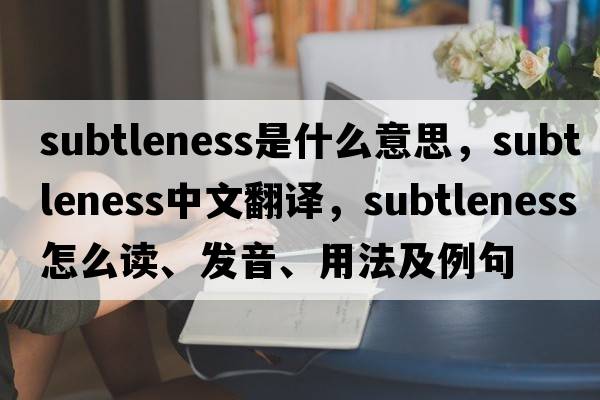 subtleness是什么意思，subtleness中文翻譯，subtleness怎么讀、發(fā)音、用法及例句