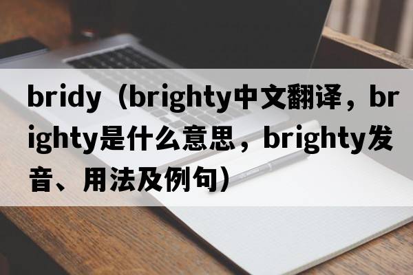 bridy（brighty中文翻譯，brighty是什么意思，brighty發(fā)音、用法及例句）