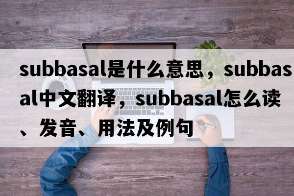 subbasal是什么意思，subbasal中文翻譯，subbasal怎么讀、發(fā)音、用法及例句