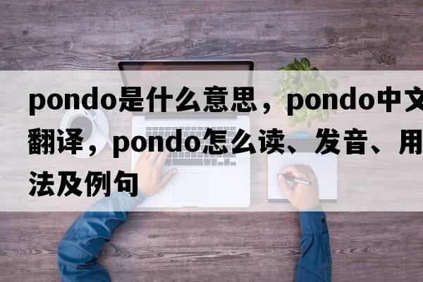 Pondo是什么意思，Pondo中文翻譯，Pondo怎么讀、發(fā)音、用法及例句