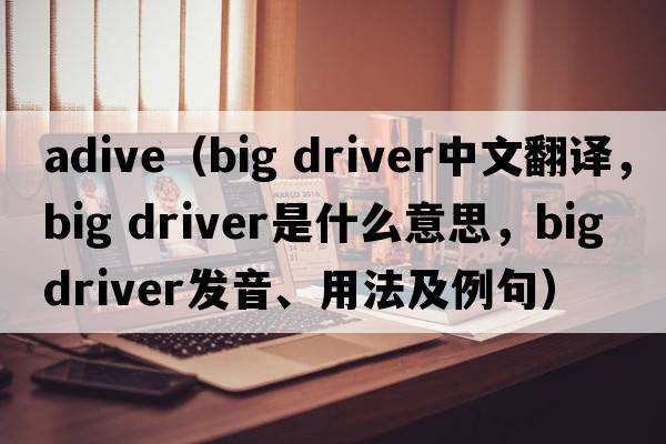 adive（big driver中文翻譯，big driver是什么意思，big driver發(fā)音、用法及例句）