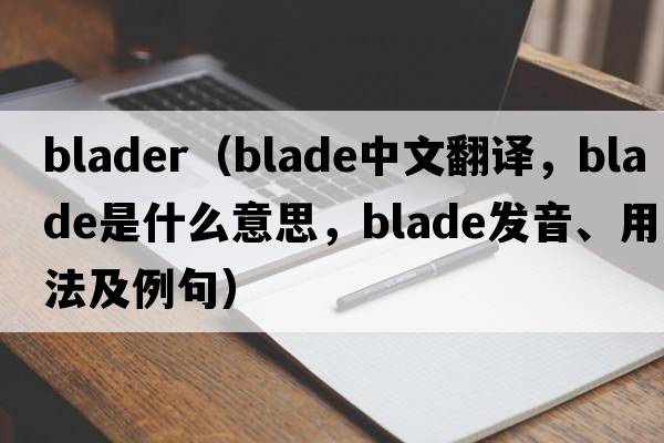 blader（blade中文翻譯，blade是什么意思，blade發(fā)音、用法及例句）
