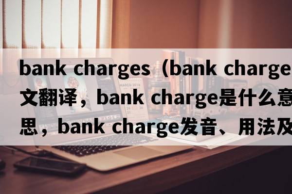 bank charges（bank charge中文翻譯，bank charge是什么意思，bank charge發(fā)音、用法及例句）
