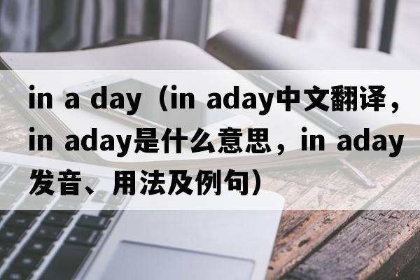in a day（in aday中文翻譯，in aday是什么意思，in aday發(fā)音、用法及例句）
