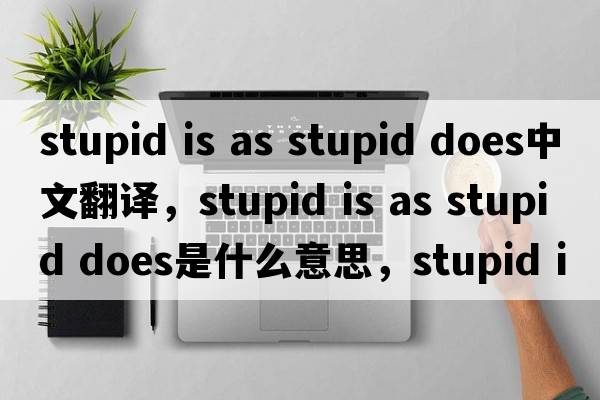 stupid is as stupid does中文翻譯，stupid is as stupid does是什么意思，stupid is as stupid does發(fā)音、用法及例句