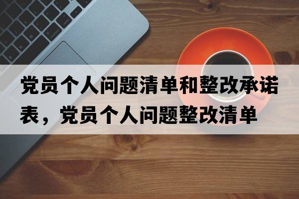 黨員個人問題清單和整改承諾表，黨員個人問題整改清單