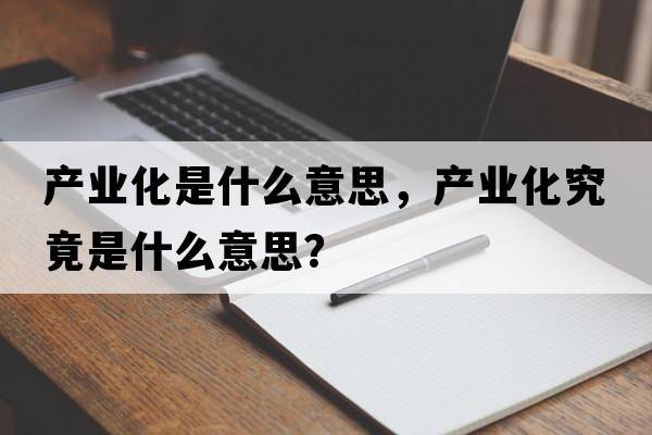產(chǎn)業(yè)化是什么意思，產(chǎn)業(yè)化究竟是什么意思？